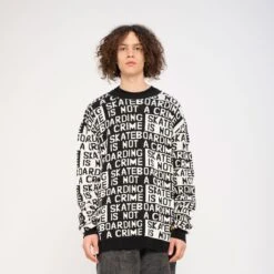 Not A Crime Knit Crew -Santa Cruz Shop b2c scacrw 0250 1