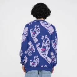 Hands All Over Knit Crew -Santa Cruz Shop b2c scacrw 0273 2