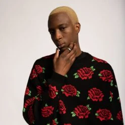 Dressen Roses Knit Crew -Santa Cruz Shop b2c scacrw 0284 2