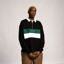 Huron Polo Zip Crew -Santa Cruz Shop b2c scacrw 0287 2