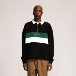 Huron Polo Zip Crew -Santa Cruz Shop b2c scacrw 0287 3