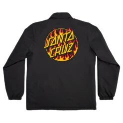 Thrasher X Santa Cruz Flame Dot Coach Jacket -Santa Cruz Shop b2c scajkt 0136