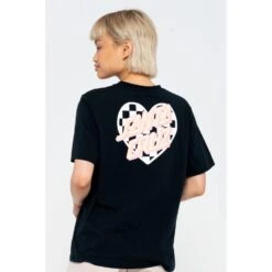 Heart Dot Check T-Shirt -Santa Cruz Shop b2c scawte 0200 2