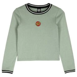 Classic Dot Emb Ringer L/S T-Shirt