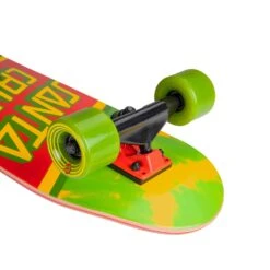 Rasta Tie Dye Street Skate Cruiser 8.79" X 29.05" -Santa Cruz Shop scr com 2033 3 1