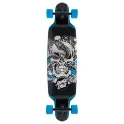 Santa Cruz Botanic Skull Drop Down Longboard 9.5" X 37.52"