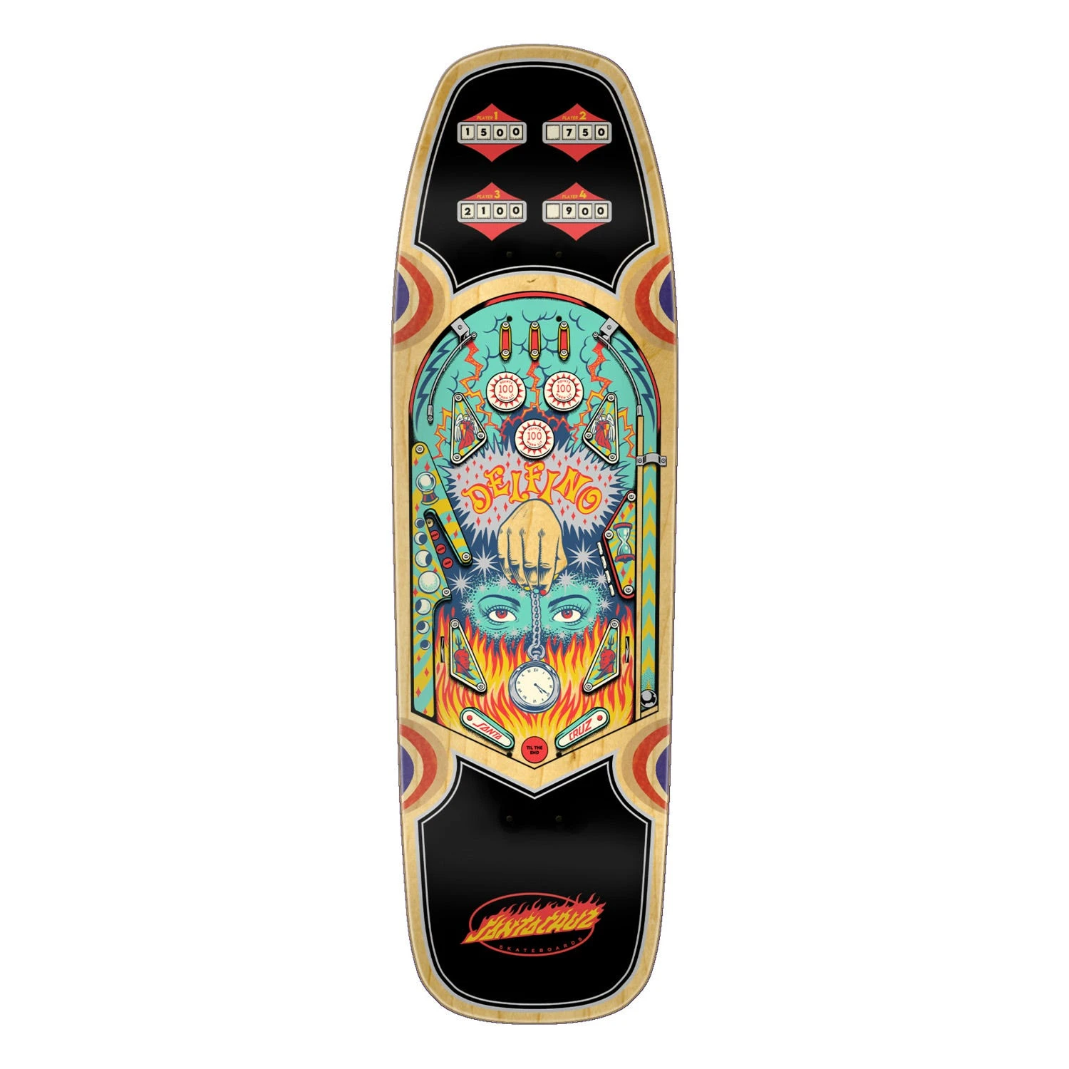 Santa Cruz Delfino Pinball Shaped 9.14" X 31.5" 3 Santa Cruz Delfino Pinball Shaped 9.14" X 31.5"